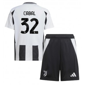 Juventus Juan Cabal #32 Domácí dres komplet pro Děti 2024-25 Krátkým Rukávem (+ Krátké kalhoty)