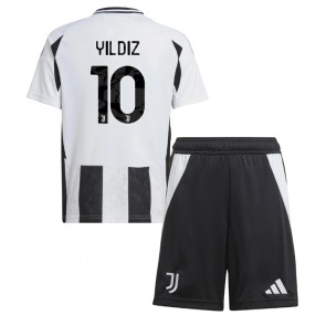 Juventus Kenan Yildiz #10 Domácí dres komplet pro Děti 2024-25 Krátkým Rukávem (+ Krátké kalhoty)
