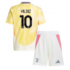 Juventus Kenan Yildiz #10 Venkovní dres komplet pro Děti 2024-25 Krátkým Rukávem (+ Krátké kalhoty)