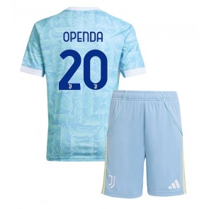 Juventus Lois Openda #20 Venkovní dres komplet pro Děti 2025-26 Krátkým Rukávem (+ Krátké kalhoty)