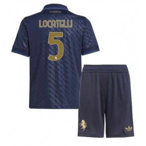 Juventus Manuel Locatelli #5 Alternativní dres komplet pro Děti 2024-25 Krátkým Rukávem (+ Krátké kalhoty)