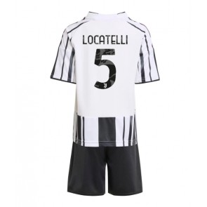 Juventus Manuel Locatelli #5 Domácí dres komplet pro Děti 2025-26 Krátkým Rukávem (+ Krátké kalhoty)