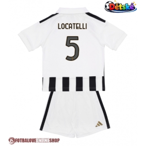 Juventus Manuel Locatelli #5 Domácí dres komplet pro Děti 2026-27 Krátkým Rukávem (+ Krátké kalhoty)