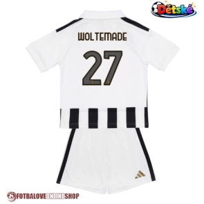 Juventus Nick Woltemade #27 Domácí dres komplet pro Děti 2026-27 Krátkým Rukávem (+ Krátké kalhoty)