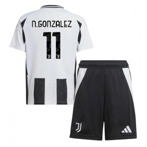 Juventus Nicolas Gonzalez #11 Domácí dres komplet pro Děti 2024-25 Krátkým Rukávem (+ Krátké kalhoty)