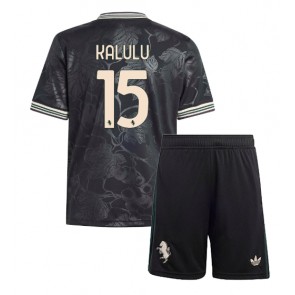 Juventus Pierre Kalulu #15 Alternativní dres komplet pro Děti 2025-26 Krátkým Rukávem (+ Krátké kalhoty)