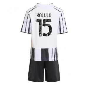 Juventus Pierre Kalulu #15 Domácí dres komplet pro Děti 2025-26 Krátkým Rukávem (+ Krátké kalhoty)