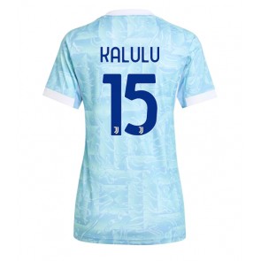 Juventus Pierre Kalulu #15 Venkovní Dres pro Dámy 2025-26 Krátkým Rukávem