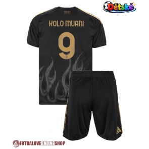 Juventus Randal Kolo Muani #9 Alternativní dres komplet pro Děti 2026-27 Krátkým Rukávem (+ Krátké kalhoty)