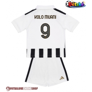 Juventus Randal Kolo Muani #9 Domácí dres komplet pro Děti 2026-27 Krátkým Rukávem (+ Krátké kalhoty)