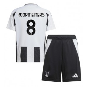 Juventus Teun Koopmeiners #8 Domácí dres komplet pro Děti 2024-25 Krátkým Rukávem (+ Krátké kalhoty)
