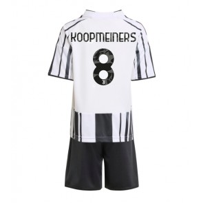 Juventus Teun Koopmeiners #8 Domácí dres komplet pro Děti 2025-26 Krátkým Rukávem (+ Krátké kalhoty)
