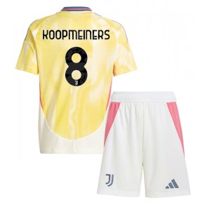 Juventus Teun Koopmeiners #8 Venkovní dres komplet pro Děti 2024-25 Krátkým Rukávem (+ Krátké kalhoty)