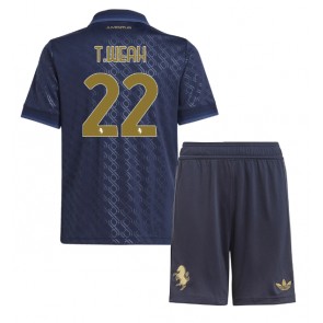 Juventus Timothy Weah #22 Alternativní dres komplet pro Děti 2024-25 Krátkým Rukávem (+ Krátké kalhoty)