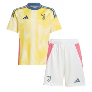 Juventus Venkovní dres komplet pro Děti 2024-25 Krátkým Rukávem (+ Krátké kalhoty)