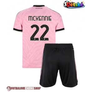 Juventus Weston McKennie #22 Venkovní dres komplet pro Děti 2026-27 Krátkým Rukávem (+ Krátké kalhoty)