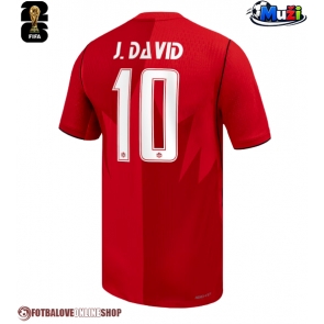 Kanada Jonathan David #10 Domácí Dres MS 2026 Krátkým Rukávem