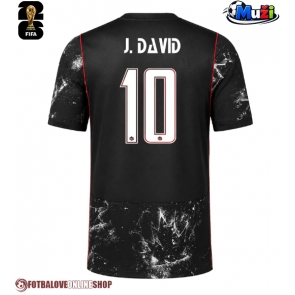 Kanada Jonathan David #10 Venkovní Dres MS 2026 Krátkým Rukávem