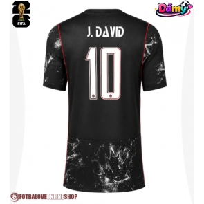 Kanada Jonathan David #10 Venkovní Dres pro Dámy MS 2026 Krátkým Rukávem