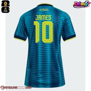 Kolumbie James Rodriguez #10 Venkovní Dres pro Dámy MS 2026 Krátkým Rukávem