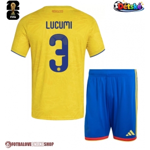Kolumbie Jhon Lucumi #3 Domácí dres komplet pro Děti MS 2026 Krátkým Rukávem (+ Krátké kalhoty)