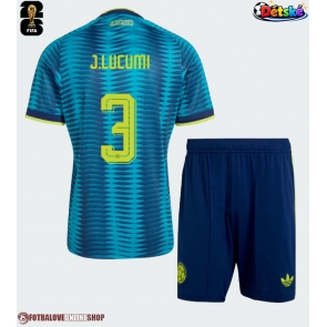 Kolumbie Jhon Lucumi #3 Venkovní dres komplet pro Děti MS 2026 Krátkým Rukávem (+ Krátké kalhoty)