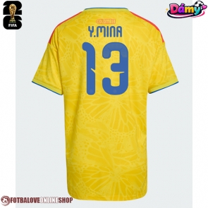 Kolumbie Yerry Mina #13 Domácí Dres pro Dámy MS 2026 Krátkým Rukávem