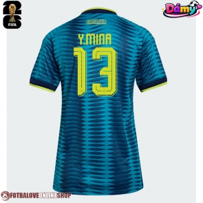 Kolumbie Yerry Mina #13 Venkovní Dres pro Dámy MS 2026 Krátkým Rukávem