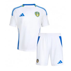 Leeds United Domácí dres komplet pro Děti 2024-25 Krátkým Rukávem (+ Krátké kalhoty)