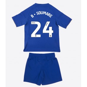 Leicester City Boubakary Soumare #24 Domácí dres komplet pro Děti 2025-26 Krátkým Rukávem (+ Krátké kalhoty)