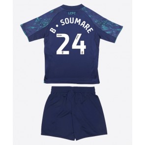 Leicester City Boubakary Soumare #24 Venkovní dres komplet pro Děti 2025-26 Krátkým Rukávem (+ Krátké kalhoty)