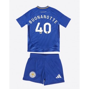 Leicester City Facundo Buonanotte #40 Domácí dres komplet pro Děti 2024-25 Krátkým Rukávem (+ Krátké kalhoty)