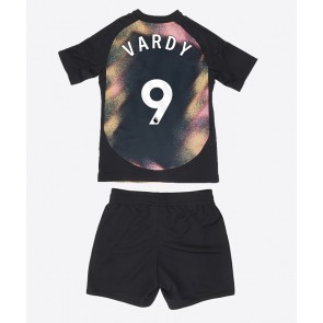 Leicester City Jamie Vardy #9 Venkovní dres komplet pro Děti 2024-25 Krátkým Rukávem (+ Krátké kalhoty)
