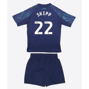 Leicester City Oliver Skipp #22 Venkovní dres komplet pro Děti 2025-26 Krátkým Rukávem (+ Krátké kalhoty)