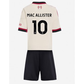 Liverpool Alexis Mac Allister #10 Venkovní dres komplet pro Děti 2025-26 Krátkým Rukávem (+ Krátké kalhoty)