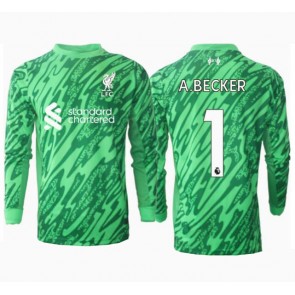 Liverpool Alisson Becker #1 Brankář Venkovní Dres 2024-25 Dlouhým Rukávem