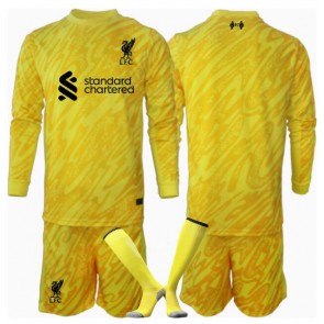Liverpool Brankář Alternativní dres komplet pro Děti 2024-25 Dlouhým Rukávem (+ Krátké kalhoty)