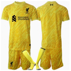 Liverpool Brankář Alternativní dres komplet pro Děti 2024-25 Krátkým Rukávem (+ Krátké kalhoty)