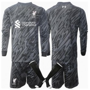 Liverpool Brankář Domácí dres komplet pro Děti 2024-25 Dlouhým Rukávem (+ Krátké kalhoty)
