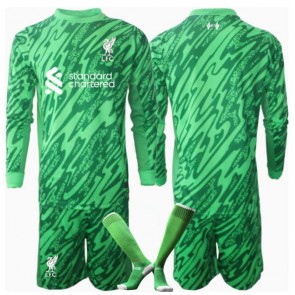 Liverpool Brankář Venkovní dres komplet pro Děti 2024-25 Dlouhým Rukávem (+ Krátké kalhoty)