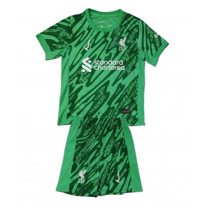 Liverpool Brankář Venkovní dres komplet pro Děti 2024-25 Krátkým Rukávem (+ Krátké kalhoty)