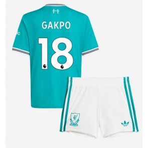 Liverpool Cody Gakpo #18 Alternativní dres komplet pro Děti 2025-26 Krátkým Rukávem (+ Krátké kalhoty)