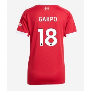 Liverpool Cody Gakpo #18 Domácí Dres pro Dámy 2025-26 Krátkým Rukávem