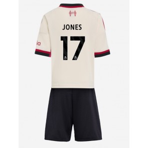Liverpool Curtis Jones #17 Venkovní dres komplet pro Děti 2025-26 Krátkým Rukávem (+ Krátké kalhoty)