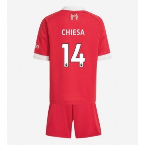 Liverpool Federico Chiesa #14 Domácí dres komplet pro Děti 2025-26 Krátkým Rukávem (+ Krátké kalhoty)