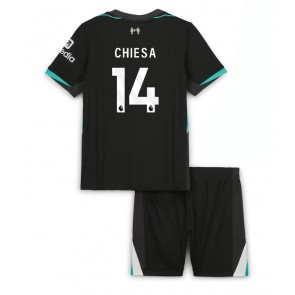 Liverpool Federico Chiesa #14 Venkovní dres komplet pro Děti 2024-25 Krátkým Rukávem (+ Krátké kalhoty)