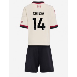 Liverpool Federico Chiesa #14 Venkovní dres komplet pro Děti 2025-26 Krátkým Rukávem (+ Krátké kalhoty)