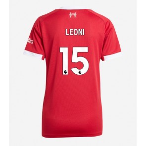 Liverpool Giovanni Leoni #15 Domácí Dres pro Dámy 2025-26 Krátkým Rukávem