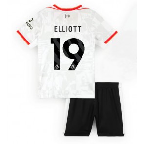 Liverpool Harvey Elliott #19 Alternativní dres komplet pro Děti 2024-25 Krátkým Rukávem (+ Krátké kalhoty)