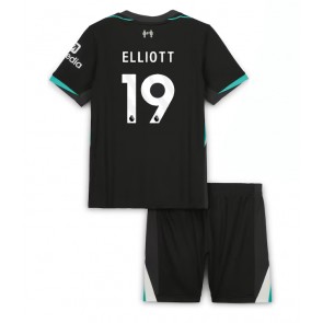 Liverpool Harvey Elliott #19 Venkovní dres komplet pro Děti 2024-25 Krátkým Rukávem (+ Krátké kalhoty)